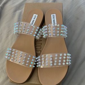 Steve Madden Clear Belize New!